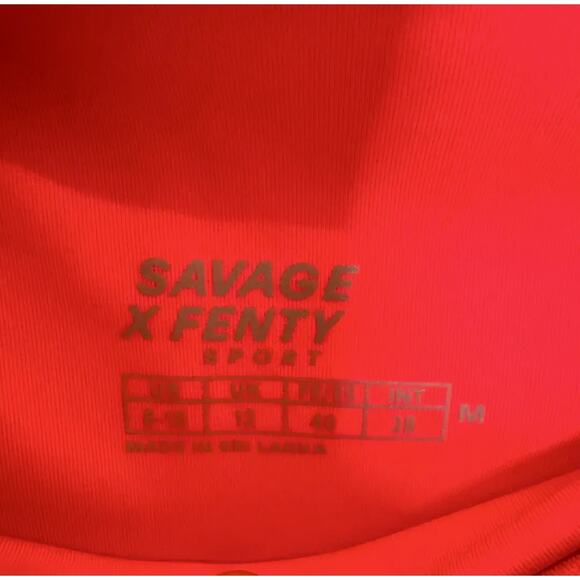 Savage X Fenty Leggings -High-Waist Active Leggings – Bright Coral (M, NWT) - Picture 3 of 5